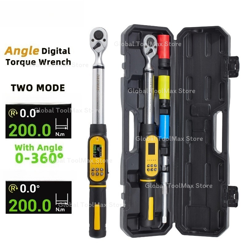 Torque Wrench Digital - Cyfrowy klucz dynamometryczny kątowy 6 szt.